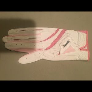 Slazenger Ladies Golf Glove Small Snow White Pink